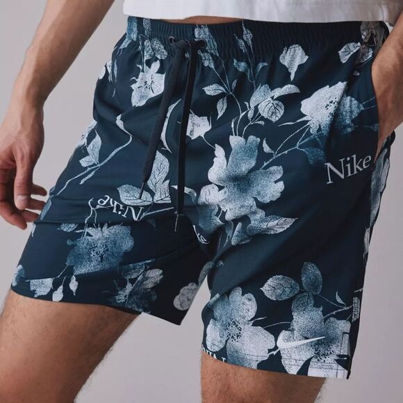 Nike Fine Floral Print Swim Short - Picture 1 of 5